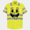 Men's High Visibility Safety Short Sleeve Work Shirt Thumbnail