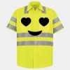 Men's High Visibility Safety Short Sleeve Work Shirt Thumbnail