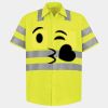 Men's High Visibility Safety Short Sleeve Work Shirt Thumbnail