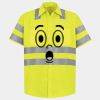 Men's High Visibility Safety Short Sleeve Work Shirt Thumbnail