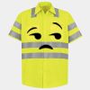 Men's High Visibility Safety Short Sleeve Work Shirt Thumbnail