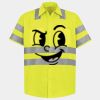 Men's High Visibility Safety Short Sleeve Work Shirt Thumbnail