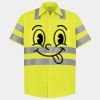 Men's High Visibility Safety Short Sleeve Work Shirt Thumbnail
