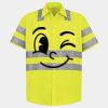 Men's High Visibility Safety Short Sleeve Work Shirt Thumbnail