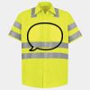 Men's High Visibility Safety Short Sleeve Work Shirt Thumbnail