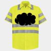 Men's High Visibility Safety Short Sleeve Work Shirt Thumbnail
