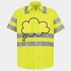 Men's High Visibility Safety Short Sleeve Work Shirt Thumbnail