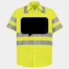 Men's High Visibility Safety Short Sleeve Work Shirt Thumbnail