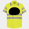 Men's High Visibility Safety Short Sleeve Work Shirt Thumbnail