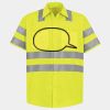 Men's High Visibility Safety Short Sleeve Work Shirt Thumbnail