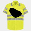 Men's High Visibility Safety Short Sleeve Work Shirt Thumbnail