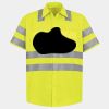 Men's High Visibility Safety Short Sleeve Work Shirt Thumbnail