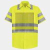 Men's High Visibility Safety Short Sleeve Work Shirt Thumbnail