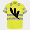 Men's High Visibility Safety Short Sleeve Work Shirt Thumbnail