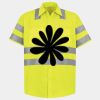 Men's High Visibility Safety Short Sleeve Work Shirt Thumbnail