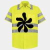 Men's High Visibility Safety Short Sleeve Work Shirt Thumbnail