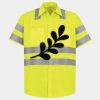Men's High Visibility Safety Short Sleeve Work Shirt Thumbnail