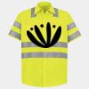 Men's High Visibility Safety Short Sleeve Work Shirt Thumbnail