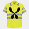 Men's High Visibility Safety Short Sleeve Work Shirt Thumbnail