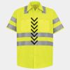 Men's High Visibility Safety Short Sleeve Work Shirt Thumbnail