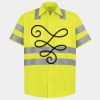 Men's High Visibility Safety Short Sleeve Work Shirt Thumbnail