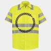 Men's High Visibility Safety Short Sleeve Work Shirt Thumbnail