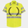 Men's High Visibility Safety Short Sleeve Work Shirt Thumbnail