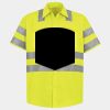 Men's High Visibility Safety Short Sleeve Work Shirt Thumbnail