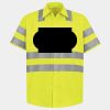 Men's High Visibility Safety Short Sleeve Work Shirt Thumbnail
