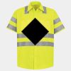 Men's High Visibility Safety Short Sleeve Work Shirt Thumbnail
