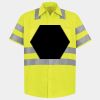 Men's High Visibility Safety Short Sleeve Work Shirt Thumbnail