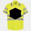 Men's High Visibility Safety Short Sleeve Work Shirt Thumbnail
