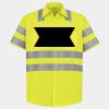 Men's High Visibility Safety Short Sleeve Work Shirt Thumbnail