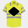 Men's High Visibility Safety Short Sleeve Work Shirt Thumbnail