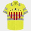 Men's High Visibility Safety Short Sleeve Work Shirt Thumbnail