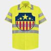 Men's High Visibility Safety Short Sleeve Work Shirt Thumbnail