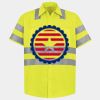 Men's High Visibility Safety Short Sleeve Work Shirt Thumbnail