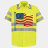 Men's High Visibility Safety Short Sleeve Work Shirt Thumbnail