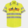 Men's High Visibility Safety Short Sleeve Work Shirt Thumbnail