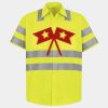 Men's High Visibility Safety Short Sleeve Work Shirt Thumbnail
