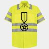 Men's High Visibility Safety Short Sleeve Work Shirt Thumbnail