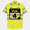 Men's High Visibility Safety Short Sleeve Work Shirt Thumbnail