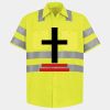 Men's High Visibility Safety Short Sleeve Work Shirt Thumbnail