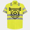 Men's High Visibility Safety Short Sleeve Work Shirt Thumbnail
