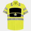 Men's High Visibility Safety Short Sleeve Work Shirt Thumbnail