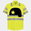 Men's High Visibility Safety Short Sleeve Work Shirt Thumbnail