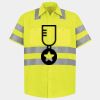 Men's High Visibility Safety Short Sleeve Work Shirt Thumbnail