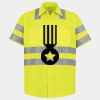 Men's High Visibility Safety Short Sleeve Work Shirt Thumbnail
