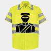 Men's High Visibility Safety Short Sleeve Work Shirt Thumbnail