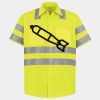 Men's High Visibility Safety Short Sleeve Work Shirt Thumbnail
